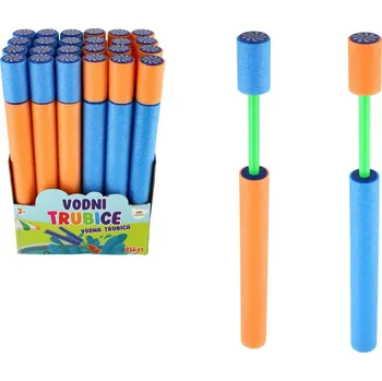 Vodní trubice pěnová 38cm 2 barvy 24ks v boxu