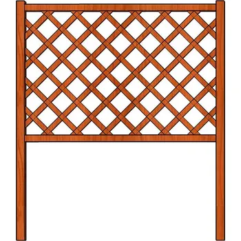 Opora na rostlinu Mřížka k truhlíku Obdélník 128 x 150 Vladeko