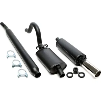 Výfukový systém TA Technix sportovní výfuk Opel Manta B (75 - 88) kromě CC, 1x 80 mm rovná nerezová koncovka s pertlem