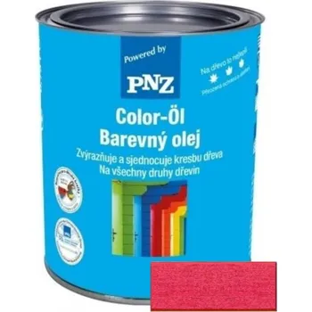 Olej na dřevo PNZ Barevný olej mohnrot / mák červená 10 l