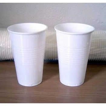 Jednorázové nádobí Kelímek 0,3l bílý PP, 100ks
