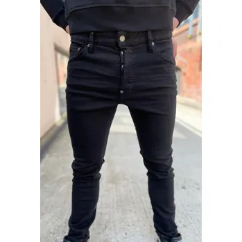 Pánské džíny Pánské džíny Dsquared2 COOL GUY S74LB1138 černé Velikost: 48 IT