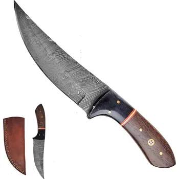 Chladné Zbraně Damaškový nůž "PERSIAN PRINCE" s pravým koženým pouzdrem