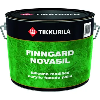 barva na zeď Tikkurila Finngard Novasil 2,7L LAP bílá akrylátová fasádní barva modifikovaná silikonem