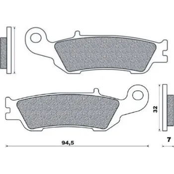 Brzdová destička BRENTA brzdové destičky KH450 sintrované barva zlatá (FT 4105) (BRENTA brzdové destičky KH450 sintrované barva zlatá (FT 4105))