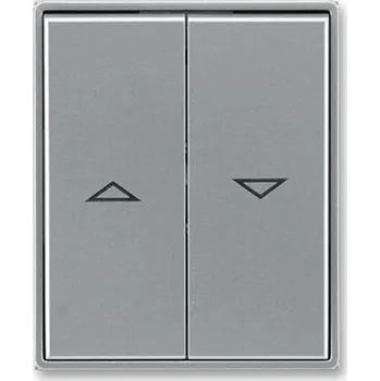 vypínač Kryt spínače žaluziového kolébkového dělený 3558E-A00662 36 ocelová Time ABB