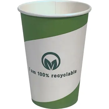 Jednorázové nádobí Papírový kelímek 0,1l GO TO GREEN, bez plastů - XS, 120 ml, 4 OZ, O 62 mm (50 ks) FSC Mix