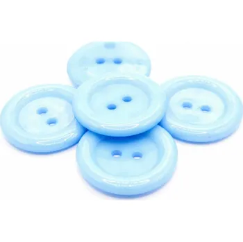 Knoflík Dírkový maxi knoflík - kobaltová světle modrá - průměr 3,8 cm