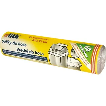 Pytle na odpadky WIMEX Sáček do koše 600 x 720 mm 60 l - čirá / 20 ks