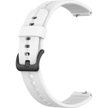 Příslušenství k chytrým hodinkám eses Silikonový řemínek - Proužek bílý, 16 mm