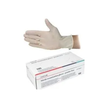 Vyšetřovací rukavice CVET Rukavice nest.vyš.nitril S 100ks bez pudru bílé
