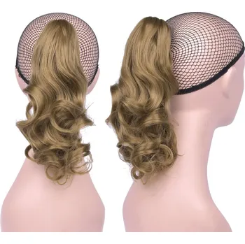 Příčesek Culík, cop na skřipci vlnitý, 32 cm - 6P (tmavě plavá)