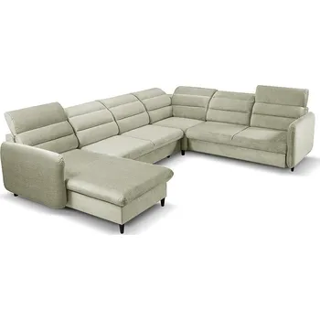 Sedací souprava Rozkládací rohová sedačka SAMANTA II krémová