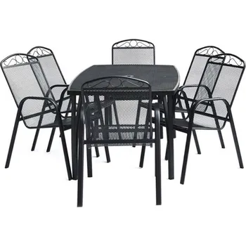 Zahradní sestava Zahradní sestava Eva 1 + 6 černá