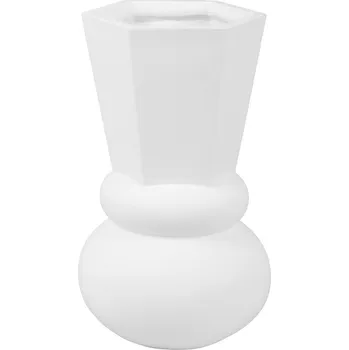 Váza Váza Geo Crown velká bílá Present Time (Barva-bílá)