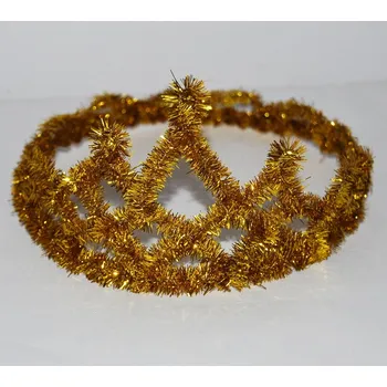 Karnevalový doplněk Čelenka - stříbrná a zlatá