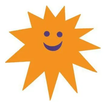 Matuška Dena Plavecká deska Slunce 450 x 450 x 38 mm Oranžová