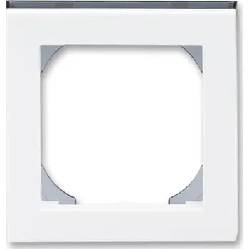 Elektroinstalační materiál LEVIT Jednorámeček s otvorem 55x55 bílá/kouřová černá ABB 3901H-A05510 62