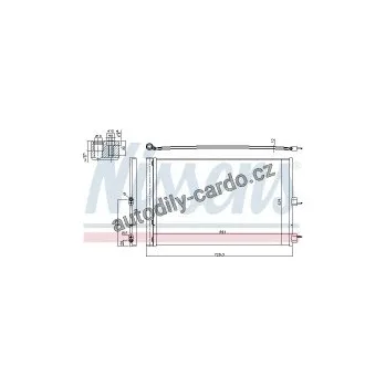 Chladič motoru Chladič klimatizace NISSENS 940660