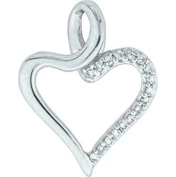 Přívěsek Přívěsek ve tvaru srdce s diamanty Altman Diamond ZP102504