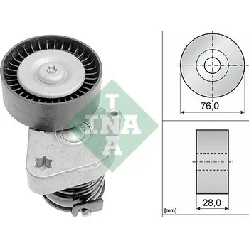 Napínák, žebrovaný klínový řemen INA 534 0081 30
