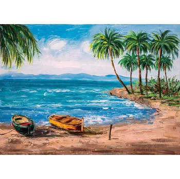 Puzzle Puzzle Nova Puzzle Pláž na tropickém ostrově, 1000 dílků + k objednávce puzzle zdarma