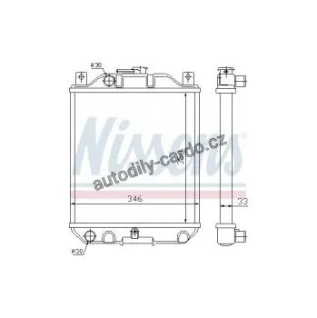 Motor automobilu Chladič motoru NISSENS 64183