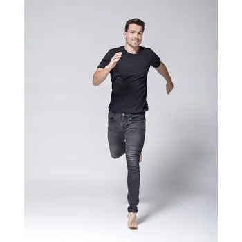 Pánské tričko Pleas Pánské tričko s krátkým rukávem Relax černá 3XL (162852-000-058)