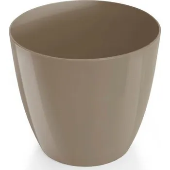 Obal na květináč Dekorativní květináč Ella 21 cm - taupe PLASTKON