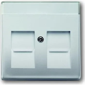 vypínač ABB 1710-0-3767 Kryt zásuvky komunikační, s krycími clonkami (pro 2 zásuvky)