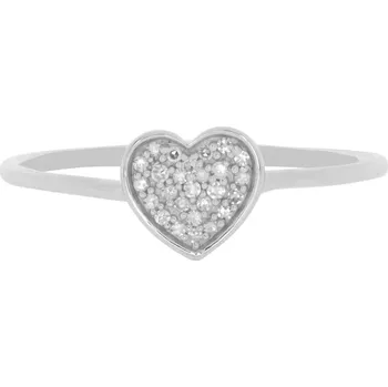 Prsten Diamantový prsten z bílého zlata FR11410