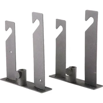 2 Samostatné držáky pro zavěšení 2 rolí fotopozadí na strop, zeď nebo stativ