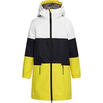 Chlapecká bunda Dívčí nepromokavý kabát Huppa Hanka white/yellow velikost 152