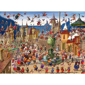 Puzzle Puzzle Bluebird Puzzle Slet čarodějnic, 4000 dílků + k objednávce puzzle zdarma