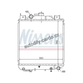 Motor automobilu Chladič motoru NISSENS 64157