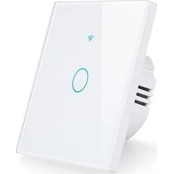 vypínač Chytrý Jednotlačítkový Vypínač Světel s Wi-Fi - Bílý