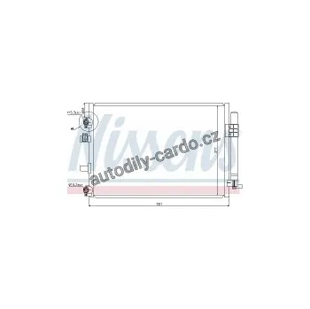 Chladič motoru Chladič klimatizace NISSENS 940182