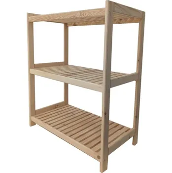 regál Dřevěný regál, 3 police, 50 x 93 x 43 cm