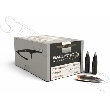 Příslušenství pro sportovní střelbu Střely Nosler Ballistic Silvertip .270 cal, dia .277, 130grs
