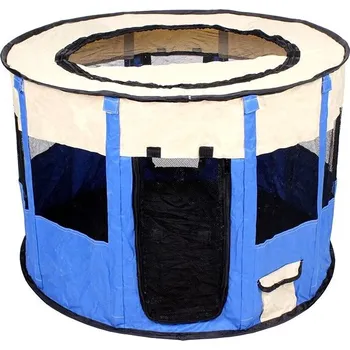 Pelíšek pro psa Merco, Pet Round ohrádka pro psy modrá 1 ks