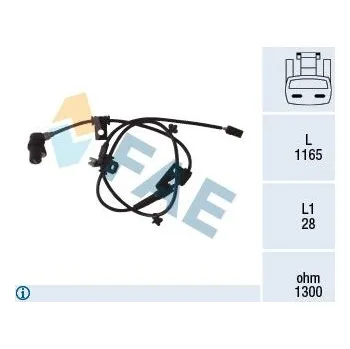 Přislušenství brzdového systému Snímač, počet otáček kol FAE FAE78078