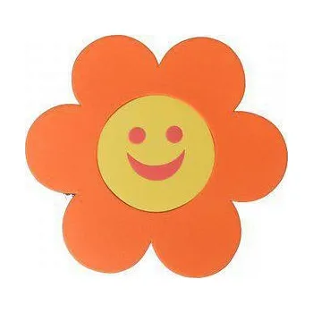 Plovací deska Matuška Dena Plavecká deska Kytka 420 x 420 x 38 mm Oranžová kombinace