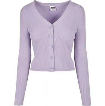 Dámský svetr Ladies Short Rib Knit Cardigan - lilac 3XL