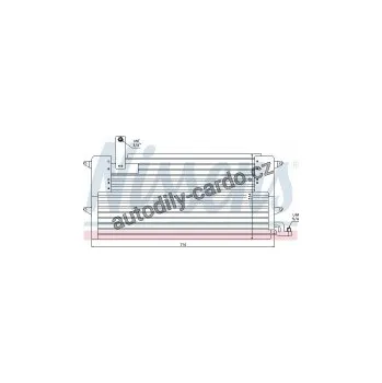 Chladič motoru Chladič klimatizace NISSENS 94179