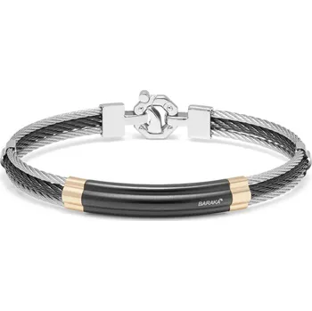 Náramek Pánský náramek Baraka s briliantem BR312801ROGR210002
