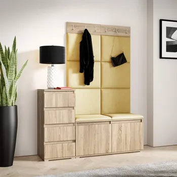 Předsíňová stěna Předsíňová stěna Emi 34 - sonoma Barva panelů: Žlutá - Trinity 18