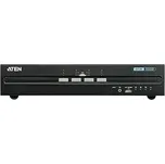 Aten KVM přepínač (USB + PS/2, 2x DVI-I, Audio) 4:1, 2x DVI-I, USB (CAC), zabezpečený PSS PP v3.0 (CS1144D) - 14.01.6988