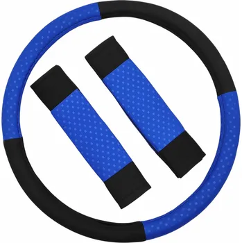 Potah na volant Potah na volant, modrý + návleky na bezpečnostní pásy