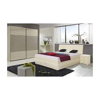 Postel Postel LIANA 2 180cm, s roštem a s úložným prostorem PW 14 šedá