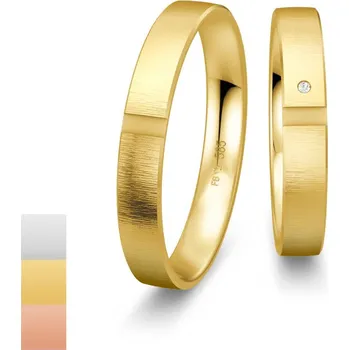 Prsten Snubní prsteny ze žlutého zlata s diamantem nebo zirkonem SmartLine Slim 4807122-4807121
